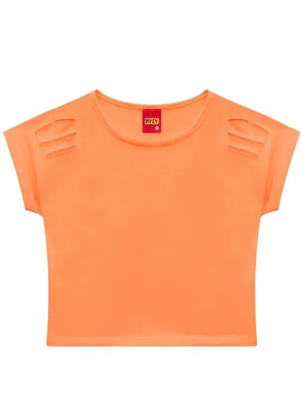 Kyly - Blusa Infantil Menina Laranja