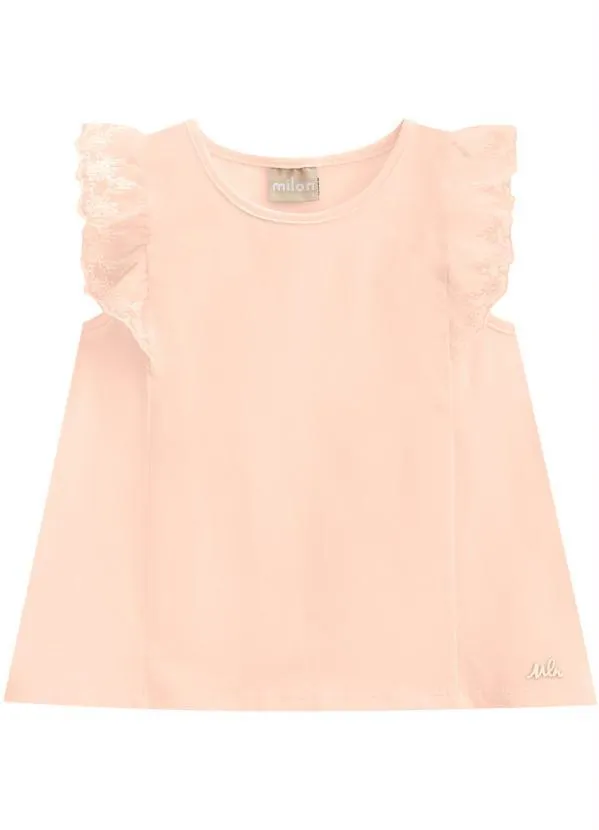 Milon - Blusa Infantil Menina Laranja
