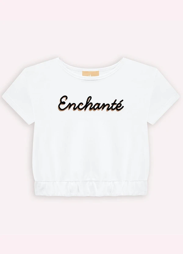 Milon - Blusa Infantil Menina Lettering Milon Branco 3