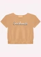 Milon - Blusa Infantil Menina Lettering Milon Marrom - variação: Marrom