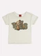 Kyly - Blusa Infantil Menina Lettering Rosa - variação: Off White