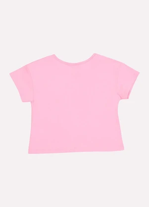 Kyly - Blusa Infantil Menina Lettering Rosa - KYLY