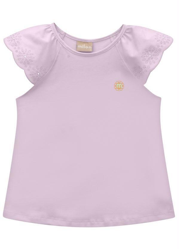 Milon - Blusa Infantil Menina Lilás