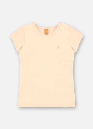 Up Baby - Blusa Infantil Menina Manga Curta Laranja - UP BABY
