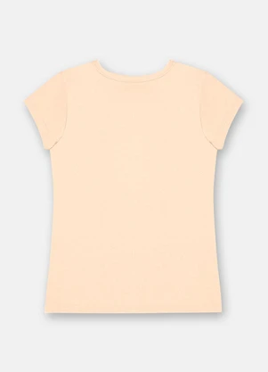 Up Baby - Blusa Infantil Menina Manga Curta Laranja - UP BABY