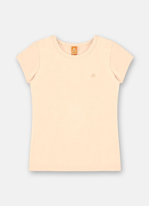 Up Baby - Blusa Infantil Menina Manga Curta Laranja 1