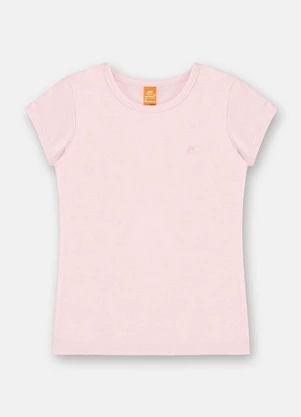 Up Baby - Blusa Infantil Menina Manga Curta Rosa - UP BABY