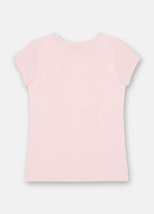 Up Baby - Blusa Infantil Menina Manga Curta Rosa - UP BABY