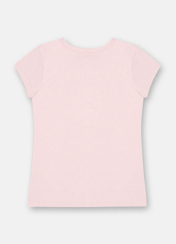 Up Baby - Blusa Infantil Menina Manga Curta Rosa 2