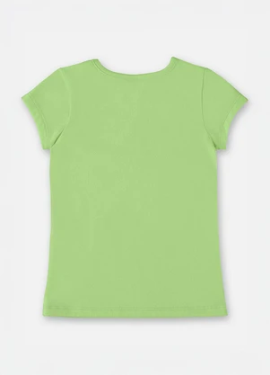 Up Baby - Blusa Infantil Menina Manga Curta Verde - UP BABY