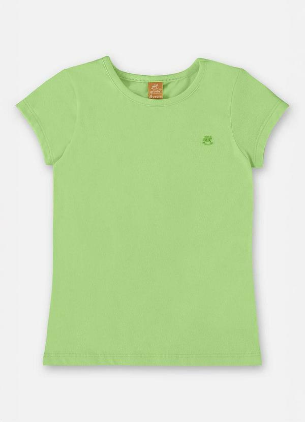 Up Baby - Blusa Infantil Menina Manga Curta Verde