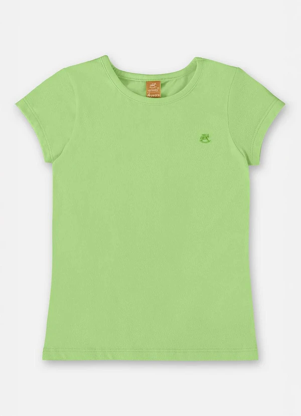 Up Baby - Blusa Infantil Menina Manga Curta Verde