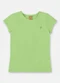 Up Baby - Blusa Infantil Menina Manga Curta Verde - variação:  