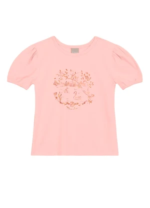 Brandili Mundi - Blusa Infantil Menina Metalizada Rosa - BRANDILI MUNDI