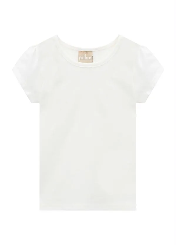 Milon - Blusa Infantil Menina Off White