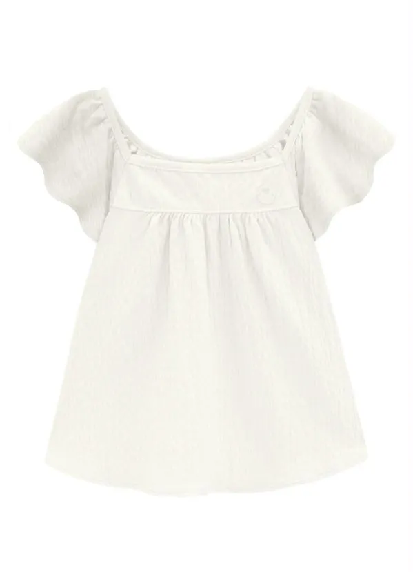 Milon - Blusa Infantil Menina Off White