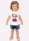 Kyly - Blusa Infantil Menina Pandinha Rosa - variação: Branco