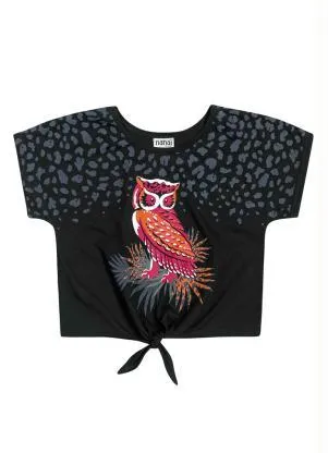 Nanai - Blusa Infantil Menina Preto - NANAI