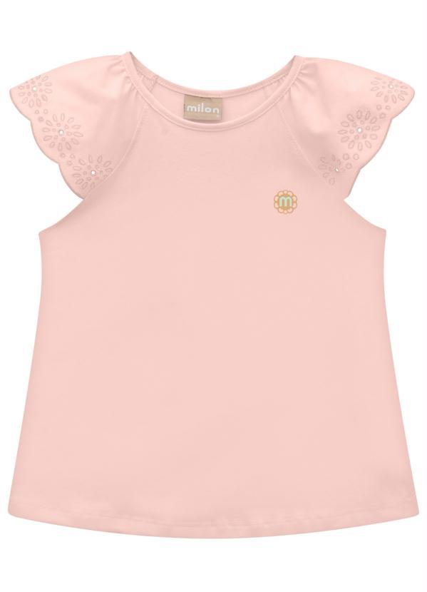 Milon - Blusa Infantil Menina Rosa