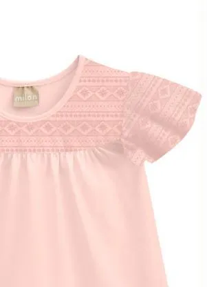 Milon - Blusa Infantil Menina Rosa - MILON