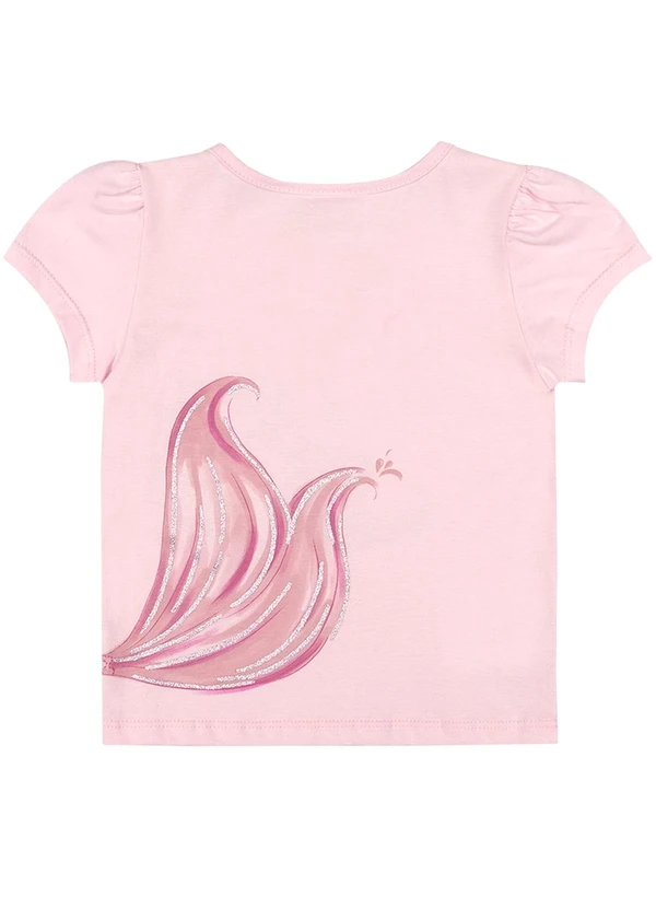 Elian - Blusa Infantil Menina Sereia Rosa 2