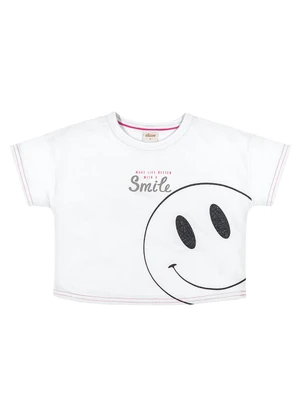 Blusa Infantil Menina Smile Elian (Branco) - ELIAN