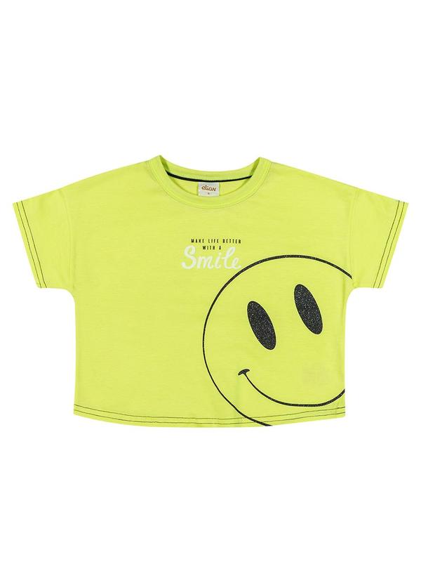 Elian - Blusa Infantil Menina Smile Elian Verde