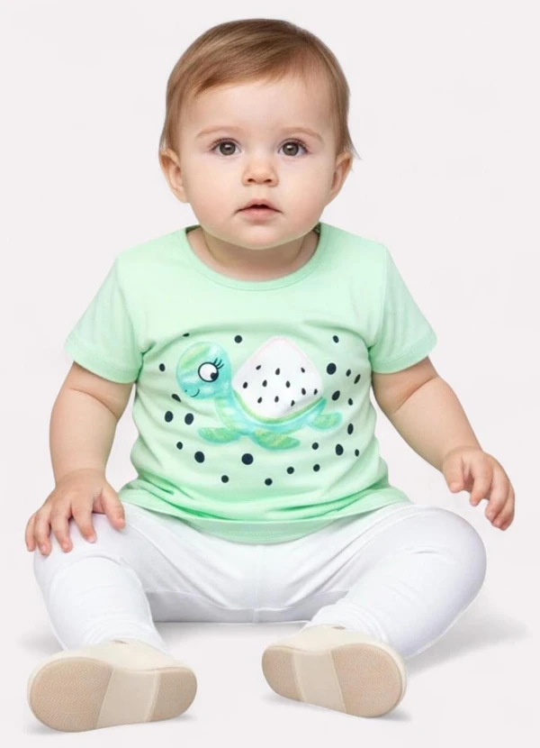Kyly - Blusa Infantil Menina Tartaruga Verde 2