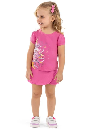 Blusa Infantil Menina Unicórnio Elian (Rosa) - ELIAN