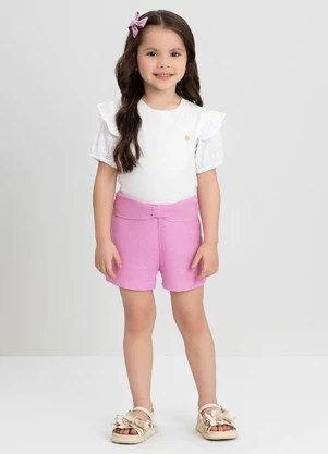 Up Baby - Blusa Infantil MeninaBranco - UP BABY
