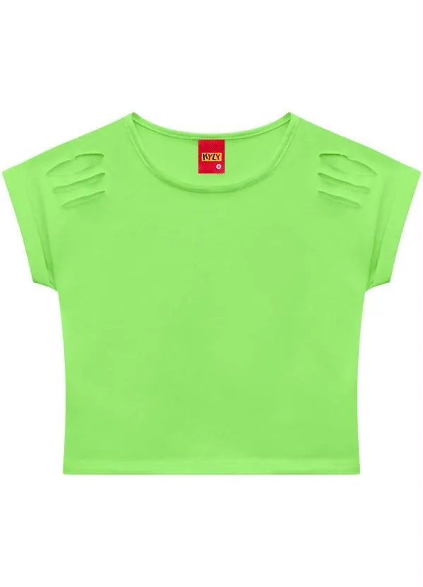 Kyly - Blusa Infantil Menina Verde