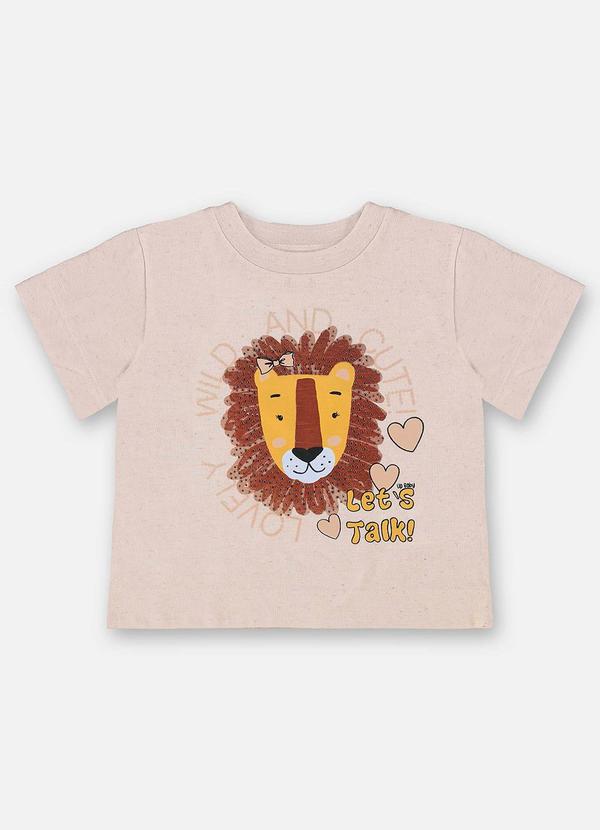 Up Baby - Blusa Infantil para Menina Bege