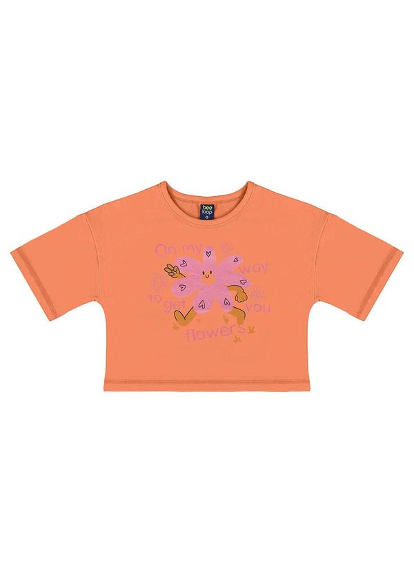 Bee Loop - Blusa Infantil para Menina Laranja