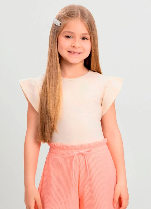 Quimby - Blusa Infantil para Menina Quimby Bege