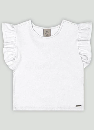 Blusa Infantil para Menina Quimby Branco - QUIMBY