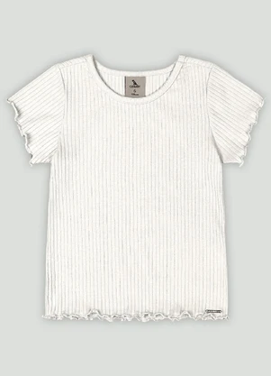 Blusa Infantil para Menina Quimby Branco - QUIMBY