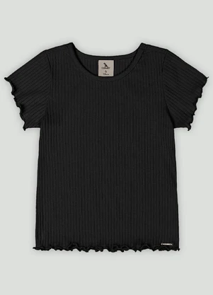 Blusa Infantil para Menina Quimby Preto - QUIMBY