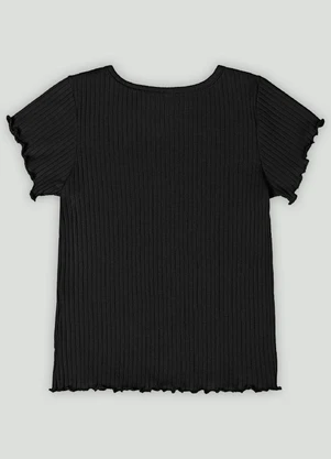 Blusa Infantil para Menina Quimby Preto - QUIMBY