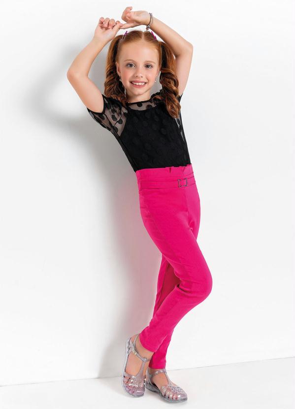 Outlet - Blusa Infantil Poá Mangas Bufantes 4