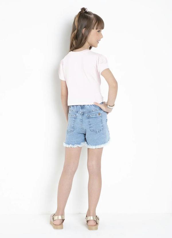 Outlet - Blusa Infantil Rosa com Pérolas 4