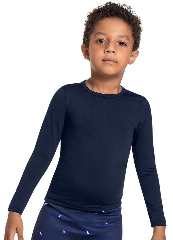 Quimby - Blusa Infantil Unissex Fps +50 Azul