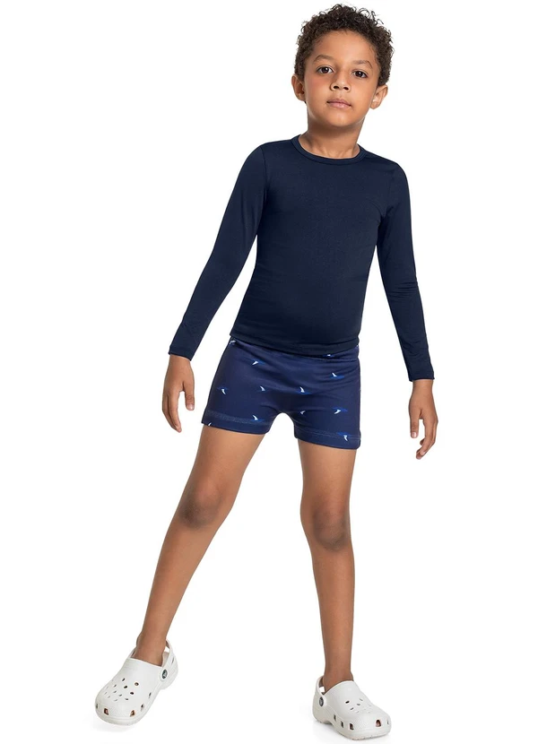Quimby - Blusa Infantil Unissex Fps +50 Azul 2