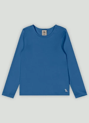 Blusa Infantil Unissex Fps+50 Quimby Azul - QUIMBY