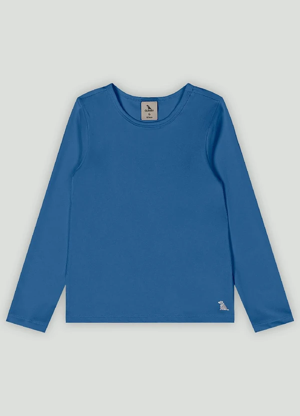 Quimby - Blusa Infantil Unissex Fps+50 Quimby Azul