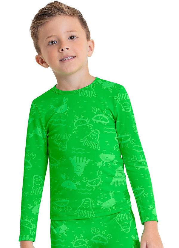 Quimby - Blusa Infantil Unissex Fps +50 Verde 1