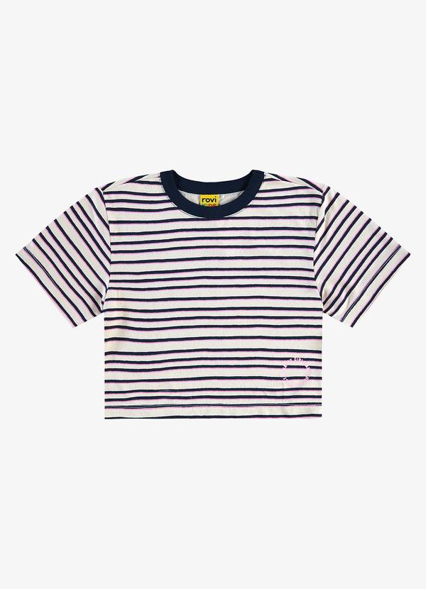 Rovi Kids - Blusa Infantil Visco Maquinetada Azul 5