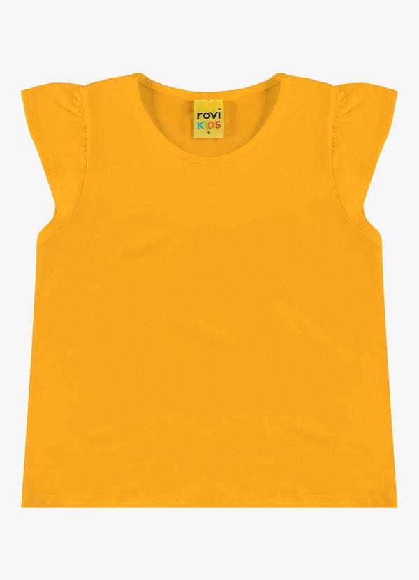 Rovi Kids - Blusa Infantil Viscotorcion Amarelo