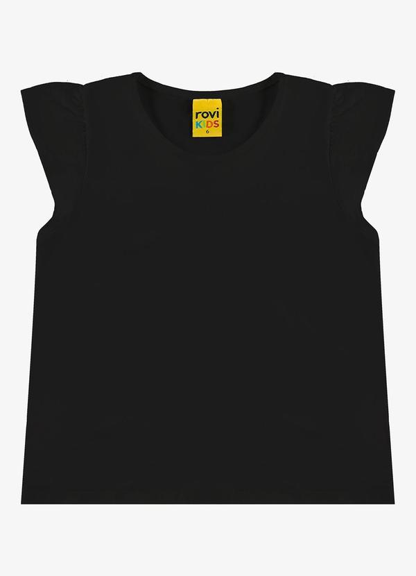 Rovi Kids - Blusa Infantil Viscotorcion Preto