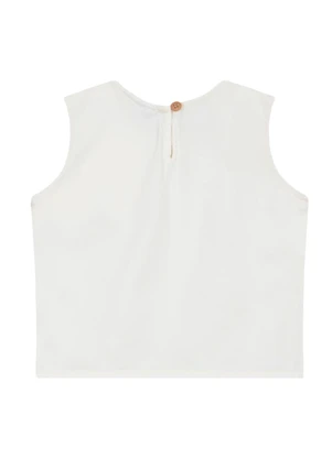 Brandili - Blusa Jeans Infantil Menina Bege - BRANDILI