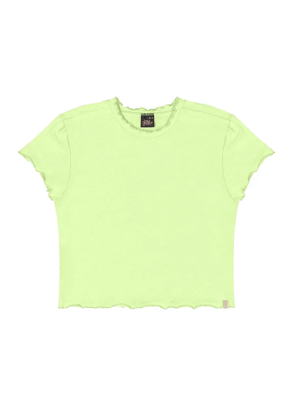 Gloss - Blusa Juvenil Básica em Cotton Verde 3